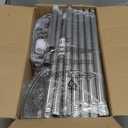 Dicasser Corner Shower Caddy - Tension Pole Rod Organizer, Floor to Ceiling 20-113 inch, Adjustable Towel Rack Waterproof Rustproof, Stainless Steel