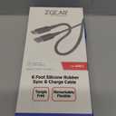6 Foot Silicone Rubber Sync & Charge Cable