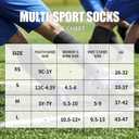 GRAPMKTG 3 Pack Softball Soccer Socks Baseball Football Socks for Youth Men and Women