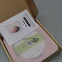 CD Player Portable with Bluetooth 5.1Desktop CD Player with HiFi Sound Speakers,Remote Control,Dust Cover,LED Display,Boombox FM Radio,USB/AUX for Home (Pink)