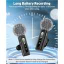 USB C Lavalier Microphone Wireless Mini Mic for Type-C Android Phone/Tablet/PC Video Recording Clip-on Mics with Rotatable Clip&Denoise Recording, Ideal for Vlog Tiktok Youtube Podcast Content Creator