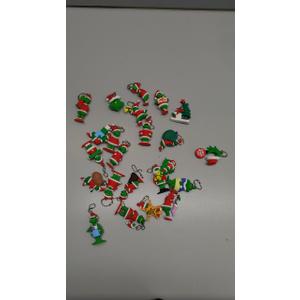 24Pcs Mini Christmas Collectible Dolls Figurines,Tree Hanging Ornament Gifts for Xmas Goodie Bag Stuffers Winter New Year Holiday Party Favors Decorations