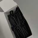 DoubleFill 100pcs Plastic Sock Hangers, 3.5 Inch Sock Display Hooks Long Non Slip Hangers Retail Socking Hanger Clip for Boutiques, Thrift Shops, Garage Sales and Vendor Shows, Black