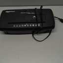 Amazon Basics 8-Sheet Strip Cut Paper, CD, and Credit Card Shredder with Auto-Off Compact, Portable Design, No Basket, Extendable Arm, Black