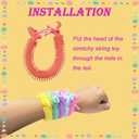 24 Packs Unicorn Dinosaur Stretchy Strings Fidget Toys, Exchange Valentines Gifts for Kids Classroom School Boys Girls Prizes Party Favors