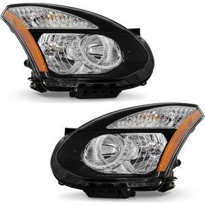 for 2008-2013 Nissan Rogue Headlights Chrome Pair