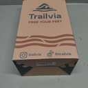 Trailvia Comfortable Footbed Sandals for Men & Women  Adjustable Buckle & Arch Support, Waterproof Summer Slides for Outdoor, Beach & Everyday Adventures (Black)