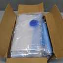 Cozy Essential Vacuum Storage Bags, 80% Compression Vacuum Seal Space Saver Plastic Packaging Bags for Clothes, Blankets, Pillow, Bedding, Comforters, Sealer Clothing Storage,12 Jumbo