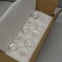 Glasseam Glass Tapered Candlestick Holders: 20Pcs Small Taper Candle Holders Bulk Short Candle Stick Candle Holder Clear Modern Candle Holder for Table Centerpiece Wedding Christmas Dining Party Decor