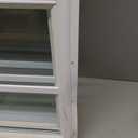 2 Pack Shed Windows 18" W x 27" H Flush Mount, White Household Windows for Playhouses, Barns, Chicken Coop