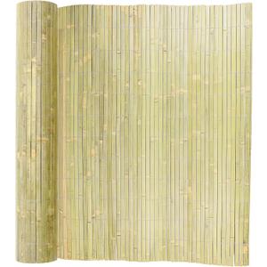 Jollybower 4ft x 13ft Natural Bamboo Slat Fence, Outdoor Split Bamboo Fencing, Decorative Privacy Screen for Garden Backyard Balcony