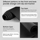 Extra Wide Yoga Mat 72"x 32" - Non Slip TPE Exercise Mat for Home Workout, 6mm High-Density Large Yoga Mat for Men & Women, Eco Friendly Pilates & Fitness Floor Mat with Carry Strap