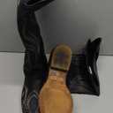 DREAM PAIRS Womens Cowboy Boots Comfortable Cowgirl Knee High Boots Pull On Side Zipper Chunky Heel Embroidered Western Boots, Size: 8.5