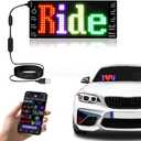 Light Signs for Car | Programmable LED Car Sign | Flexible LED Advertising Sign | Bluetooth APP | Custom Editor Animations/Text/Graffiti