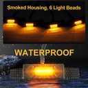 Led Grill Grille Lights for 2021 2022 2023 2024 Toyota 4Runner Sr5 Limited Trd-pro sport off-road Front Grill Lights Raptor lights for toyota 4Runner grill Emblems (Yellow)