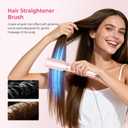 Atopskins 5 in 1 Hair Dryer Brush Set, Detachable Hot Air Styler, Blow Dryer Brush, 3 Heat Settings Auto Curling Wrap Styler, Ionic Hair Styling Tools - Straighten Curl Dry Volumize Smooth (Pink)