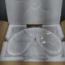 Ceiling Fans with Lights and Remote, 25 Inch Modern Low Profile Flush Mount Ceiling Fan, Dimmable LED Ceiling Light Fixture, Small Ceiling Fans for Bedroom, Kitchen, Indoor-White