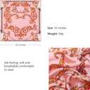 HBselect 4PCS Head Scarf for Women 35” Head Scarves Silk Like Satin Neck Scarfs Square Bandana Hair Wraps Scarf for Sleeping