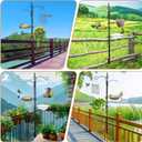 Bird Feeder Pole Deck Hook Bird Feeding Station Kit Bird Feeder Porch Multi Hook Bird Feeders Hanger Premium Bird Bath for Attracting Wild Birds Bird Feeder Planter Hanger