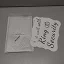 2 Set Ring Security Sign, Ring Bearer Sign & Acrylic Wedding Sign - Wedding Decor Hanging Signs With Ribbon - for Rustic Wedding Ceremonies and Receptions (9.8 * 5.9in)
