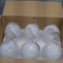 KoKo&Yukina 6-Light Modern Semi Flush Mount Ceiling Light Fixture Mid Century Ceiling Light Globe Ceiling Light with Milk Glass Shade Matte Black Finish for Bedroom Hallway Dining Room Living Room