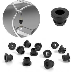 RV Stove Rubber Grommets, 8 Pcs RV Stove Grommets, RV Stove Top Grommets for Magic Chef, RV Stove Parts for Amana, Reduces Noise, Stabilized Grate.(Black)