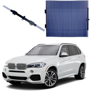 Kewucn Car Retractable Windshield Sun Shade, Folding Large Sun Visor Protector with Suckers, Auto Front Window Sunshade & Sunscreen Blocks 99% UV Rays to Keep Your Vehicle Cool (L, 27.6''60'')