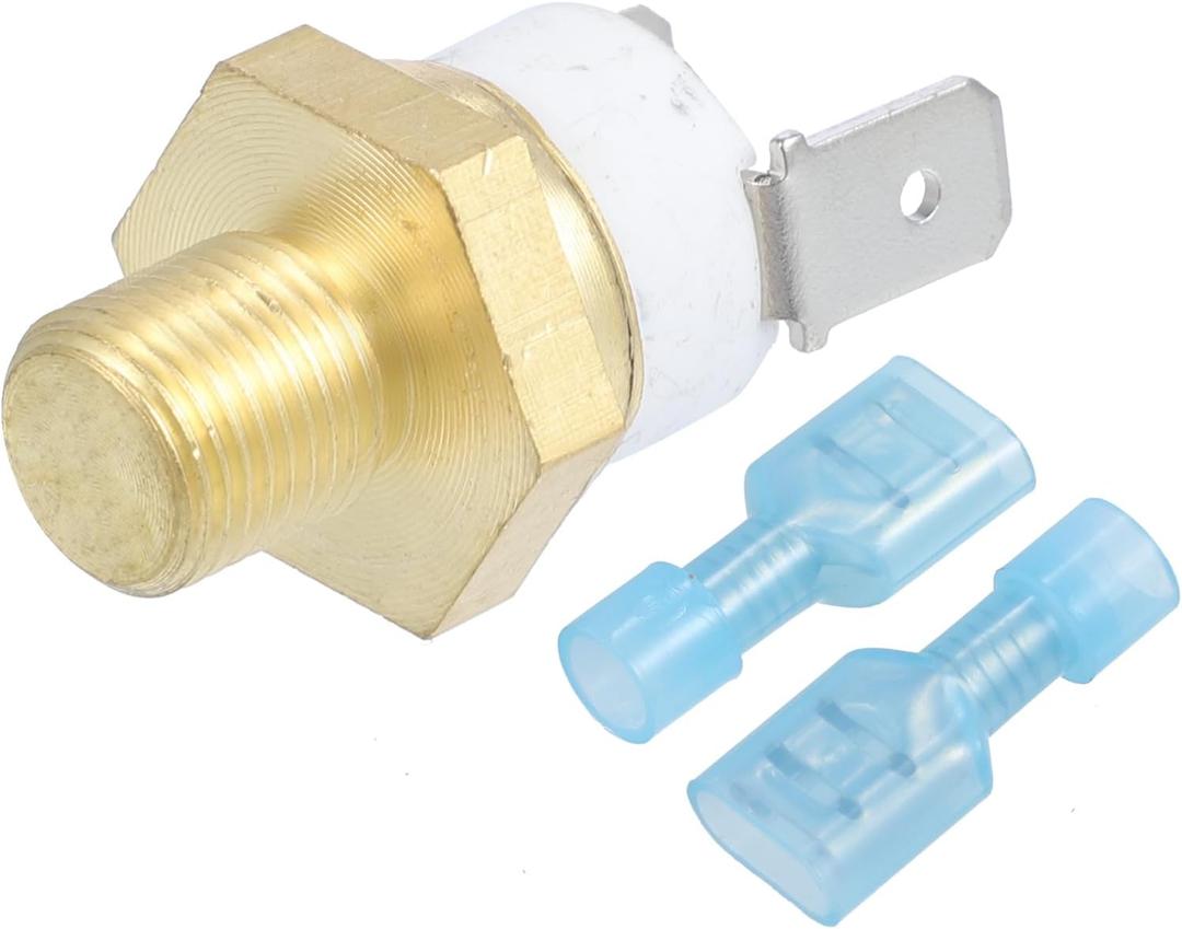X AUTOHAUX Universal Automotive Radiator Engine Cooling Fan Temperature Thermo Sensor Switch 1/8'' NPT 185-200 Degrees on 164 Degrees Off