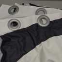 Curtains, black and white color, 2 piece, 60x42 inch