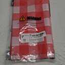 Smiry 3 Packs Gingham Disposable Table Cloth, 54 x 108 Inch Waterproof Plastic Tablecloth, Rectangle Red and White Checkered Table Covers for Picnic, Birthday, Party