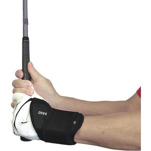 Golf Wrist Training Aid, Golf Swing Training Aid,Adjustable Golf Wrist Brace, Wrist Band for Swing Correction, Alignment Practice Tools for Golf Beginners, Fit Left Hand, Large, Black