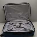 Samsonite Omni PC Hardside Expandable Luggage with Spinner Wheels, Caribbean Blue, Checked-Medium 24-Inch