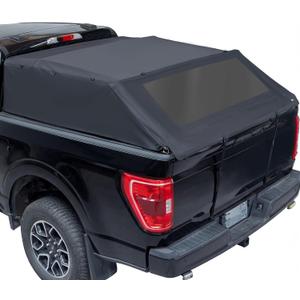 JOYTUTUS Upgraded Truck Bed Soft Topper Compatible with F150 2015-2026 with 5.5ft Bed, Foldable Camper Shell Truck Top