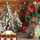 10 x MEWTOGO 24Pcs Khaki Velvet Bows for Christmas Tree Decorations - 5x7in Velvet Ornaments with Tie for Christmas Wreath