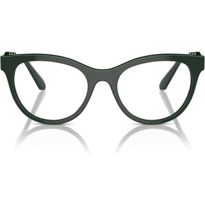 Swarovski Women's Sk2025 Round Prescription Eyewear Frames (Dark Green/Demo Lens)