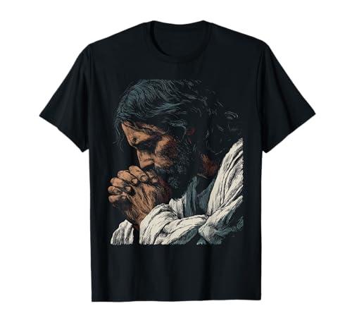 Jesus Christ Praying God T-Shirt, M