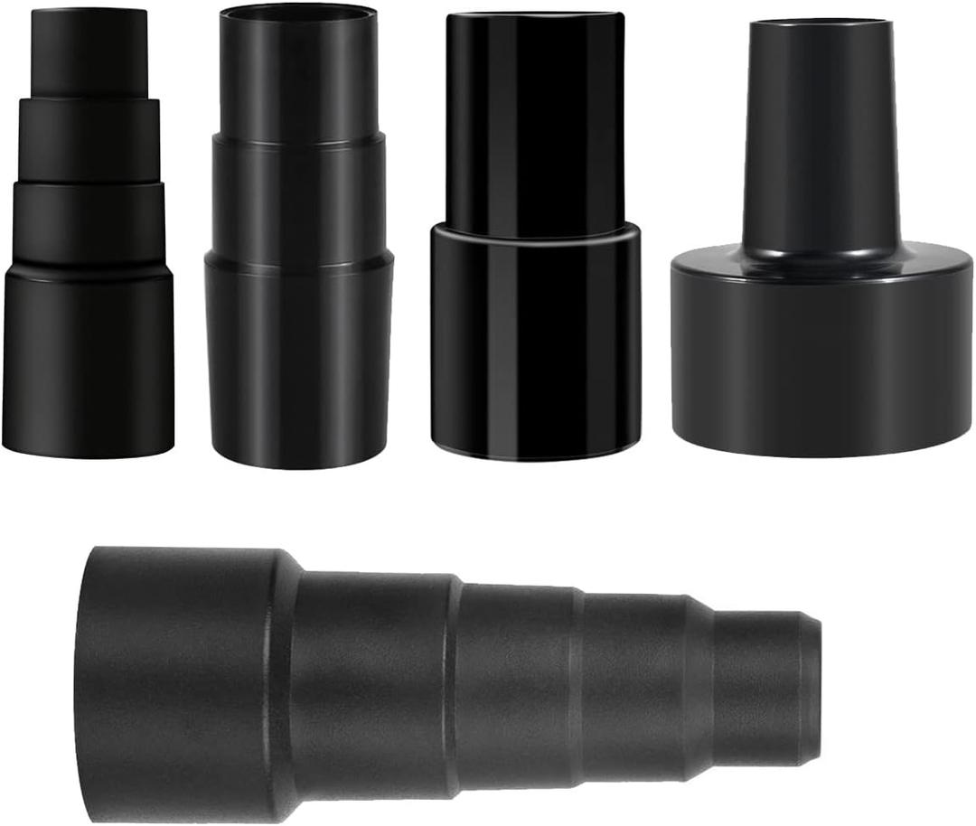 Universal Shop Vac Vacuum Hose Adapter,5 Pieces Vacuum Hose Adapter Kit,2-1/2 Inch to 1-1/4 Inch; 1-1/4 Inch to 1-3/8 Inch to 1-1/2 Inch; 1-3/8 Inch to 1-1/4; 32mm to 35mm; 32mm to 38mm, 32mm to 45mm