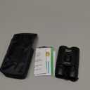 POLDR 12X25 Small Binoculars with Clear Vision, Pocket Binoculars Compact for Adults Theater Concert Opera Travel Bird Watching (Black)