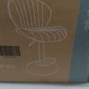 Sweetcrispy Bar Stools Set of 4, Modern Swivel Bar Chairs, Adjustable Fabric Upholstered Barstools Counter Height with Backrest for Bar, Kitchen Island, Dining Room, Beige