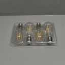 PARTPHONER LED Light Bulbs Dimmable Vintage Edison Bulb, E26 LED Bulb 60W Equivalent 720 Lumens, Warm White 2700K, ST58 Antique LED Filament Bulb CRI 85+, Clear Glass, Pack of 4