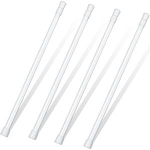 4 Pack Sliding Door Security Bar Adjustable Window Lock Bar 23.6-43.3 Inch| Window Security Bars With Rubber Tips