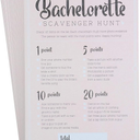 Juvale Bachelorette Party Games - 50-Pack Bar Scavenger Hunt Drinking Game and Dares, Fun Novelty Cards for Girls Night Out, Bachelorette Party Supplies, 5 x 7 Inches