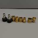 Twinkle Star Pressure Washer Adapter Set, Quick Disconnect Kit, M22 Swivel to 3/8'' Quick Connect, 3/4" to Quick Release (Brass)