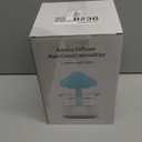 cjc Cloud Rain Humidifier for bedroom with Soothing Rain Sounds Sleep Aid, Waterfall Night Light, Mushroom Design Air MoisturizerRoom Decor Aesthetic for living room (White) (Regular)