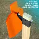 2x4 Steel Target Hanger - Ar500 Steel 2x4 Target Stand Brackets, Steel Plate Target Hanger,Ar500 Steel Plate Shooting Bracket,Target Hangers for Shooting Steel Targets