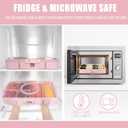 Stackable Snackle Box Container with 2 Lids, 14 Compartments - BPA-Free Snackle box Organizer, Dishwasher & Microwave Safe Reusable Snacklebox for Veggies, Fruits, Charcuterie, Snacks (Pink, 2 Pack)