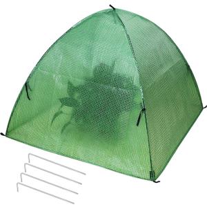 Plant Tent Outdoor Winter Shrub Cover Green Frost Tents Plant Covers Freeze Protection Tent Waterproof Plant Frost Protector Plant Guard Cover to Protect Plants Vegetable from Animals, 37X37X27Inch