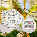 Friendship Ornaments - Christmas Ornaments for Best Friends - Bestie Gifts, Presents for Christmas - Friends are The Family