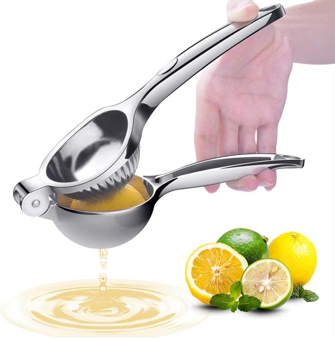 Heavy Duty Manual Citrus Juicer, Zinc Alloy Lemon, Lime, Orange Squeezer for Kitchen & Bar, Hand Press Juicer with Non-Slip Base, Easy to Clean, Ideal for Fresh Juice, Cocktails, Cooking