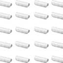 Farm Plastic Supply - Greenhouse Clamp 20 Pack - (3" Long x 3/4" Wide) - White ABS Clamps for Greenhouse, ABS Clips, Greenhouse Clamps for Farming, Gardening, Agriculture